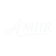 White logo "Amiir" on a transparent background
